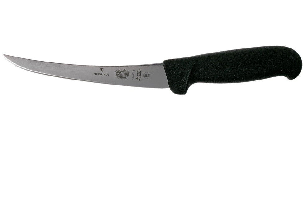 Victorinox Fibrox Kitchen Boning Knife Super Flexible, Black
