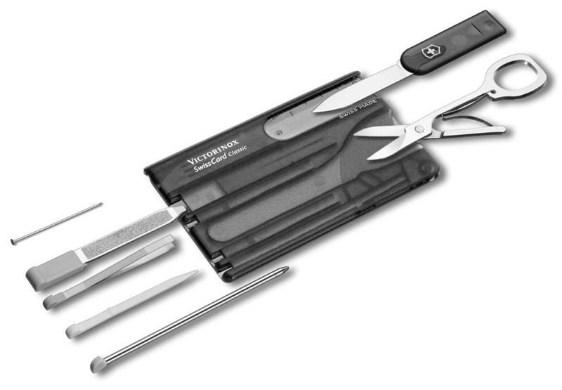 Victorinox SwissCard Multi-Function Card 10-in-1, Black