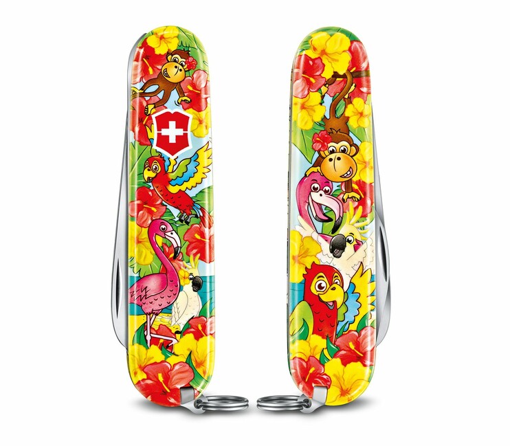 Victorinox My First Animal Edition Multi-Function Knife for Kids, Parrot Design, 9 Functions