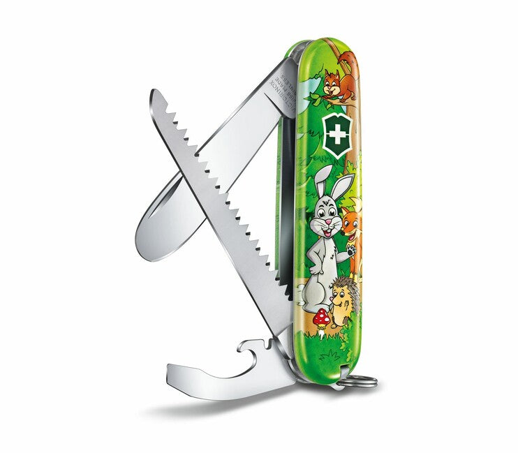 Victorinox My First Animal Edition Multifunctional Knife for Kids, Rabbit Design, 9 Functions