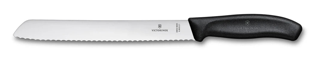 Victorinox Swiss Classic Bread and Pastry Knife, Black
