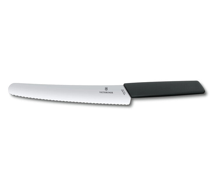 Victorinox Swiss Modern Bread and Pastry Knife, Black