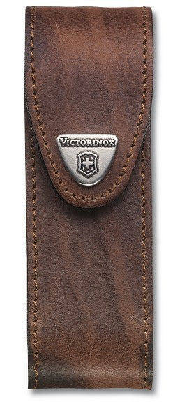 Victorinox Leather Sheath Long Up to 111mm with 4-6 Layers, Brown
