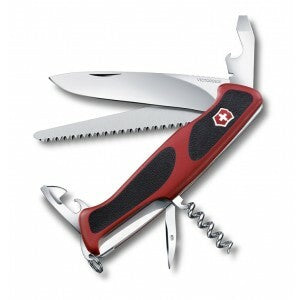 Victorinox RangerGrip 55 Multifunctional Knife 130mm, Red-Black, 12 Functions
