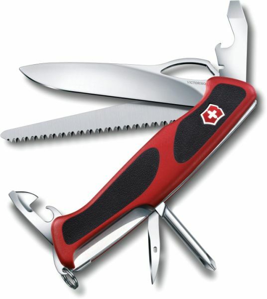 Victorinox RangerGrip 78 Multitool 130mm, Red-Black, 12 Functions Knife, Blister