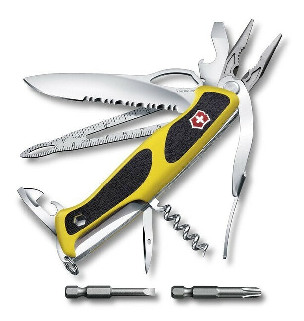 Victorinox RangerGrip Boatsman Multitool 130mm, Black-Yellow Knife, 21 Functions