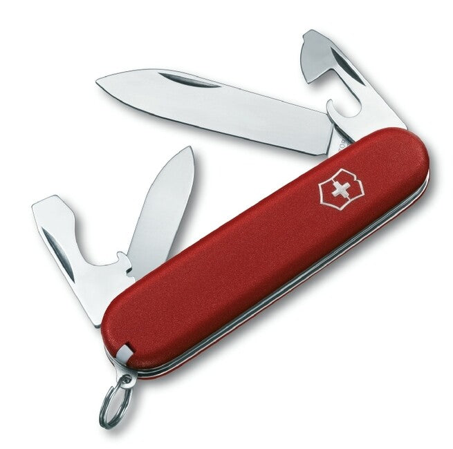 Victorinox Recruit Red Multi-Function Knife, 84mm, Red, 10 Functions