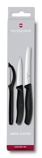 Victorinox 2-Knife and Scraper Set, Black