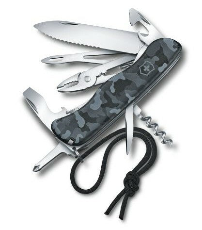 Victorinox Skipper Navy Camouflage Multifunctional Knife 111mm, Grey-Blue, 17 Functions