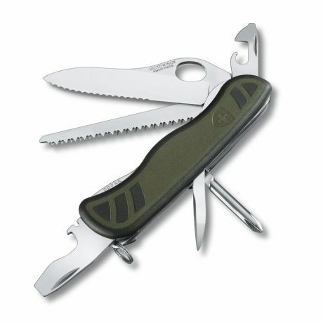Victorinox Soldier's Multifunctional 111mm, Green-Black, 10 Functions, Blister