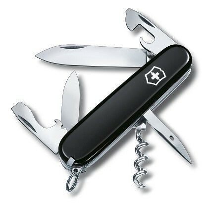 Victorinox Spartan Multifunctional Knife 91mm, Black, 12 Functions, Blister