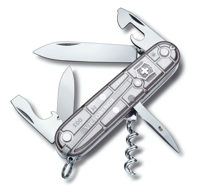 Victorinox Spartan SilverTech Multitool 91mm, Transparent Knife, 12 Functions