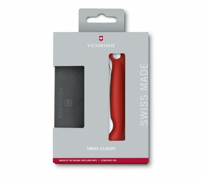 Victorinox Swiss Classic Knife Set with Cutting Board, Red