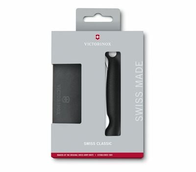 Victorinox Swiss Classic Knife Set with Cutting Board, Black