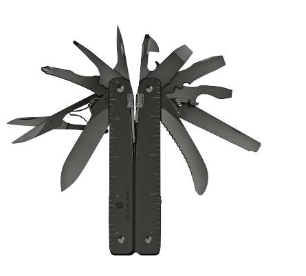 Victorinox Swiss Tool MXBS Multitool, Black, 26 Functions