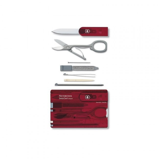 Victorinox SwissCard Multifunction Card 10-in-1, Red