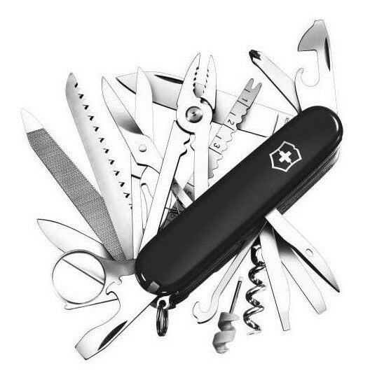 Victorinox SwissChamp Multitool 91mm, Black Knife, 33 Functions