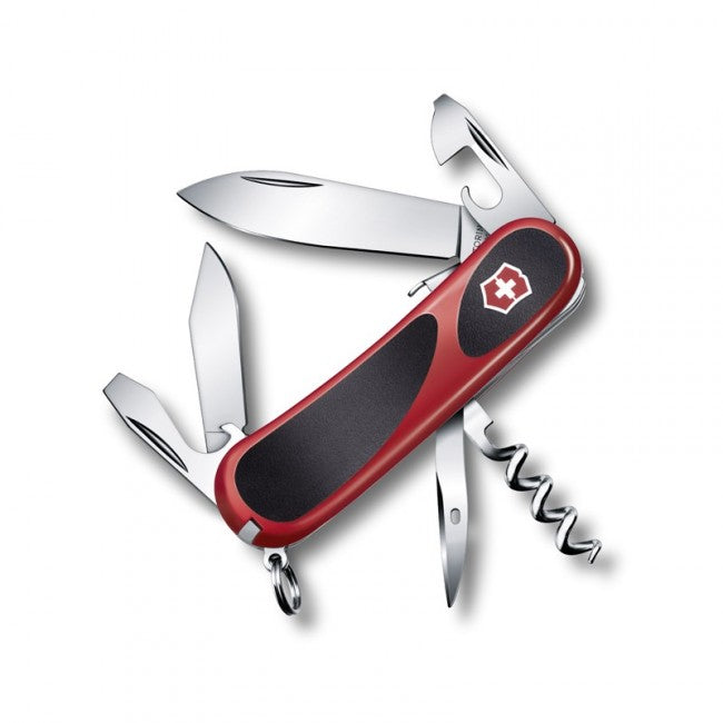 Victorinox EvoGrip S101 Pocket Knife, Red-Black, 85mm