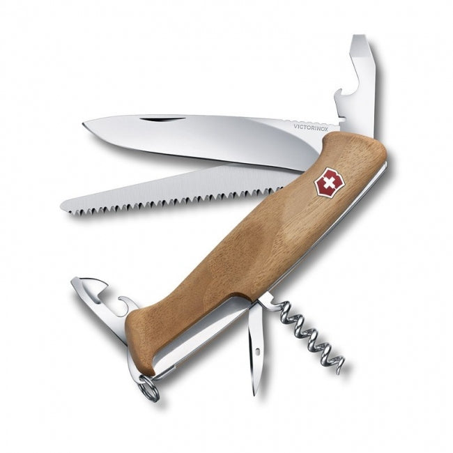Victorinox Ranger Wood 55 Pocket Knife, 130mm, Wood Handle