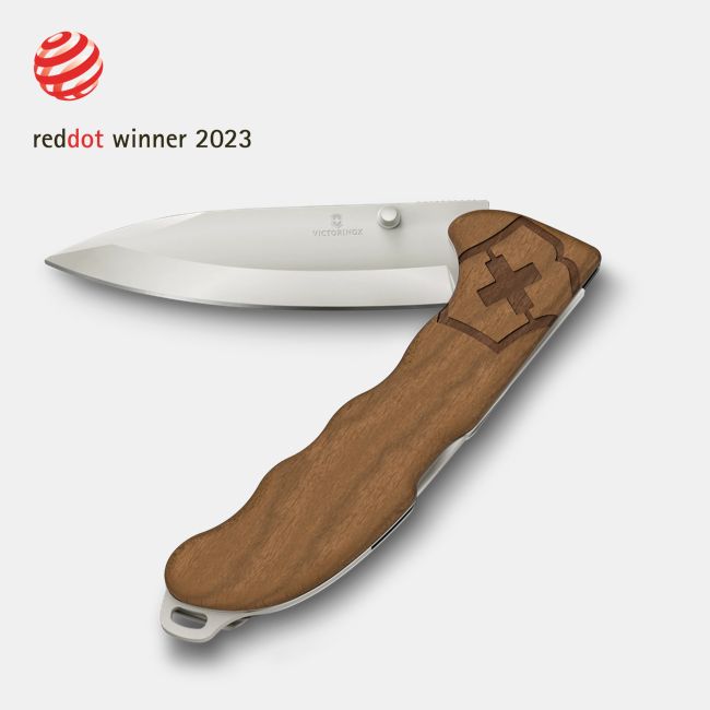Victorinox Evok Wood Pocket Knife, Brown