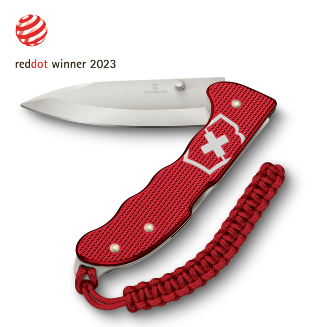 Victorinox Evoke Alox Pocket Knife, Red