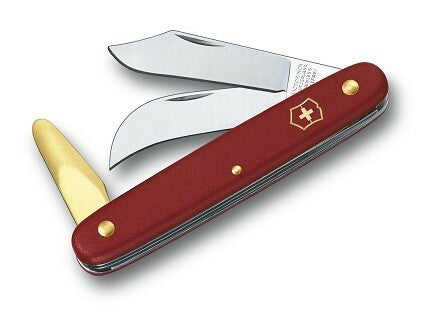 Victorinox Garden Grafting Knife 100mm, Red, 3 Functions