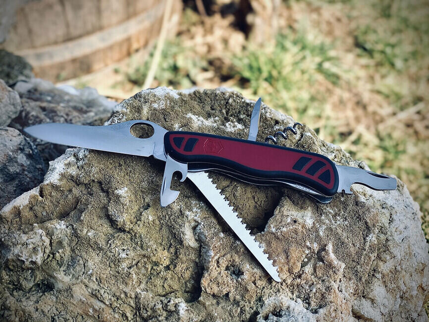Victorinox Forester Pocket Knife, Red-Black, 111mm