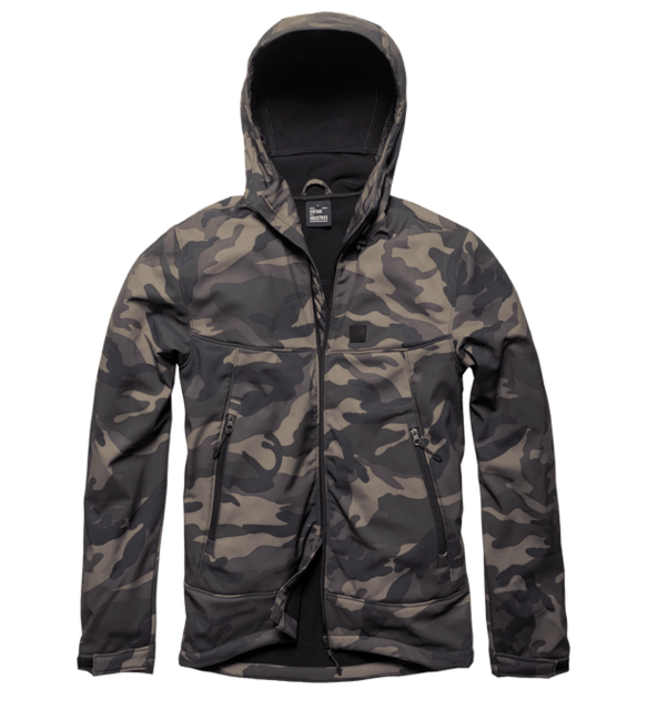 Vintage Industries bunda Alford Softshell, darkcamo