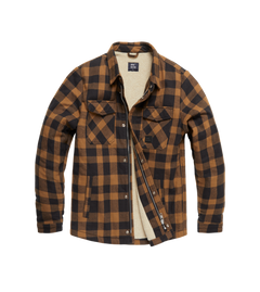 Vintage Industries Craft heavyweight sherpa jacket, yellow checked