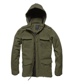 Vintage Industries Darren parka, dark olive