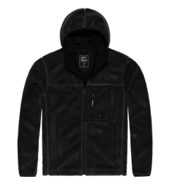 Vintage Industries Dustin fleece φούτερ lined sherpa, μαύρο
