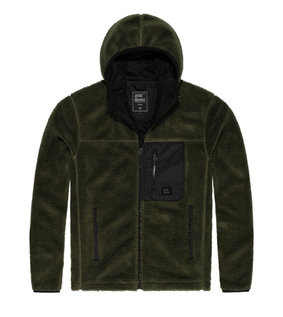Vintage Industries Dustin lined sherpa flisová mikina