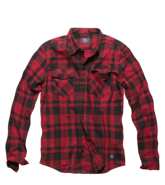 Vintage Industries Austin Shirt, Red Check