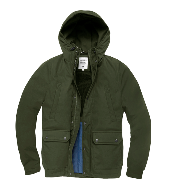 Vintage Industries Ledger Men's Parka, Black
