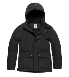 Vintage Industries Milo moška parka jakna, črna