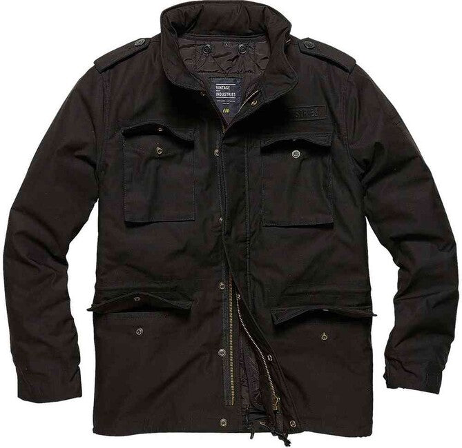 Vintage Industries Parka Capper, Black