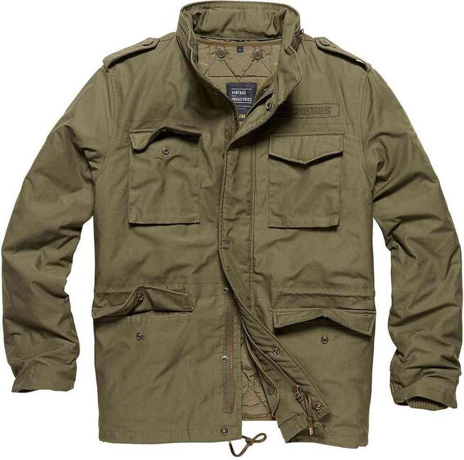 Vintage Industries Parka Capper, Olive