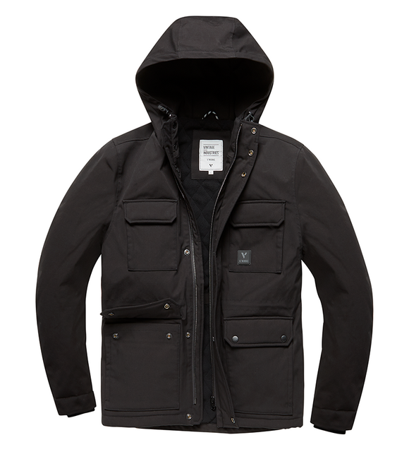 Vintage Industries Parka Winston, Black