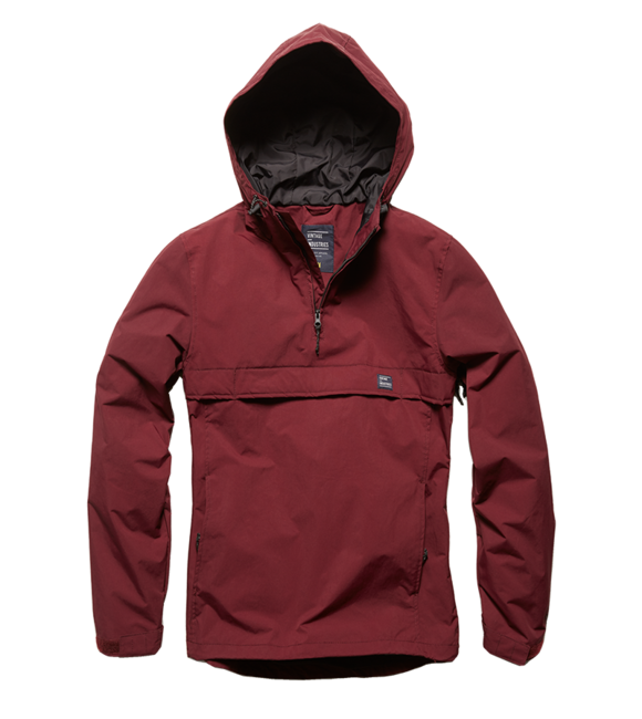 Vintage Industries Shooter Anorak Transitional Jacket, Burgundy