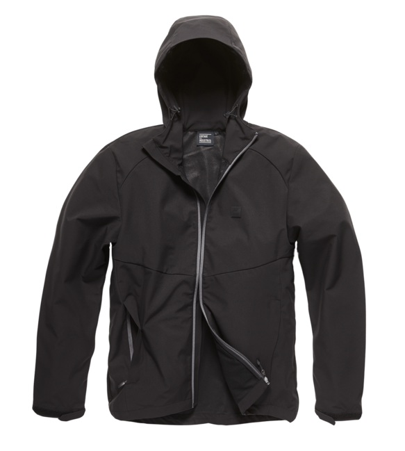 Vintage Industries Ather Softshell Jacket, Black