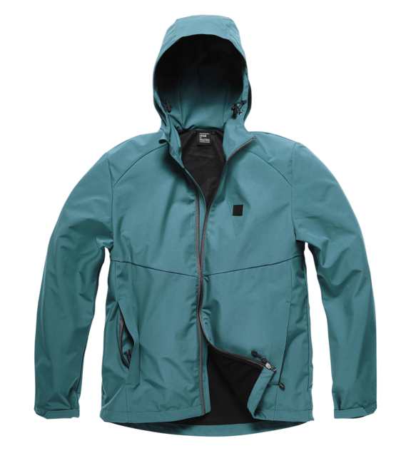 Vintage Industries Ather Softshell Jacket, Blue