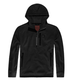 Vintage Industries Vinson fleece φούτερ hollow fibre, μαύρο