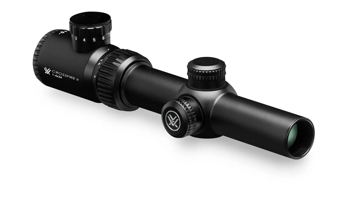 Vortex Optics Crossfire II 1-4x24 Rifle Scope, V-Brite, MOA