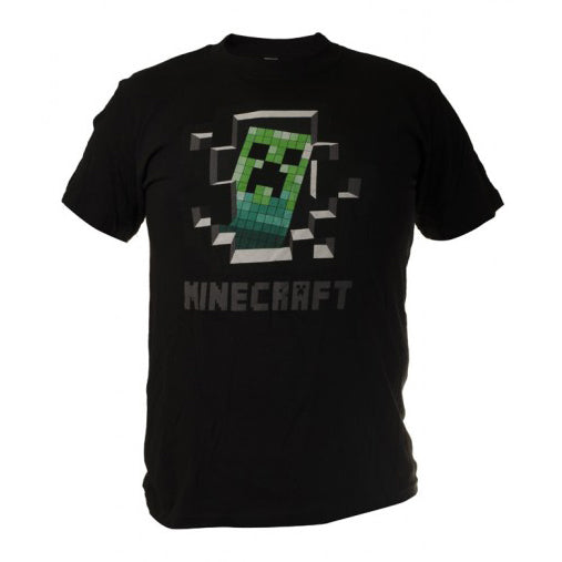 O&T Funny Minecraft Players T-Shirt, Black
