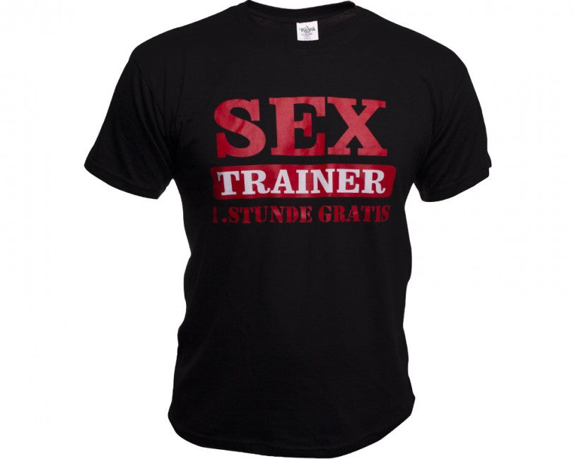 O&T Funny Sex Trainer T-Shirt, Black