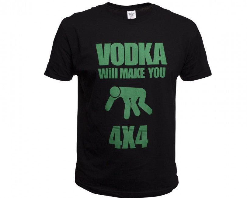O&T Funny Vodka T-Shirt, Black