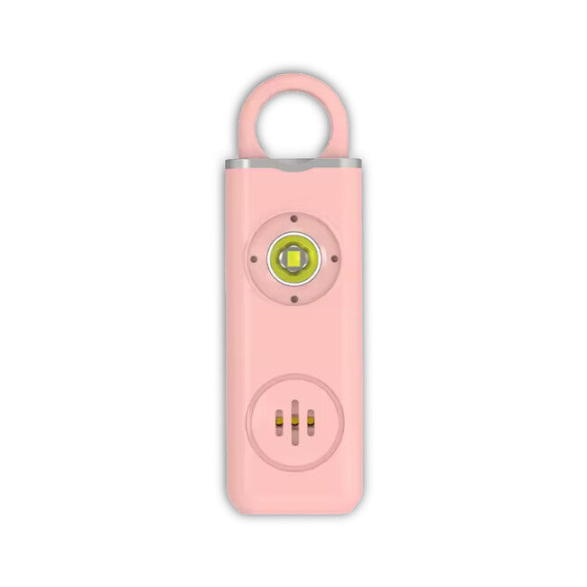 W&G SHIELD SOS Personal Alarm with LED Light and Pull Ring Trigger, Pink