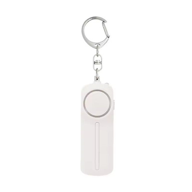 W&G SHIELD SOS Personal Alarm with LED Light and Pull Chain Trigger, White