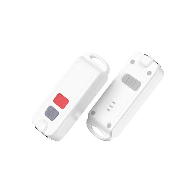 W&G SHIELD SOS Personal Alarm with LED Light and Activation Button, White