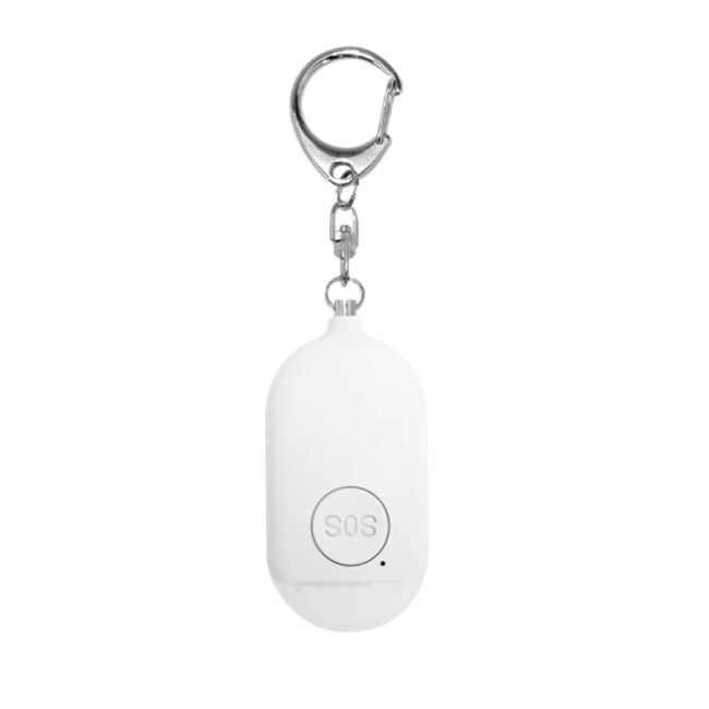 W&G SHIELD SOS Waterproof Personal Alarm with LED Light and Activation Button, White